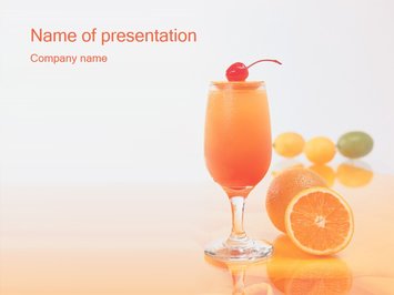 Апельсиновый коктейль - Титульный слайд
