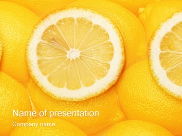 Разрезанный лимон - Титульный слайд
