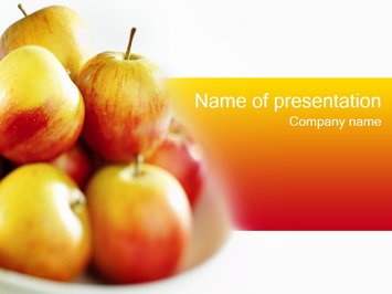 Тарелка яблок - Титульный слайд