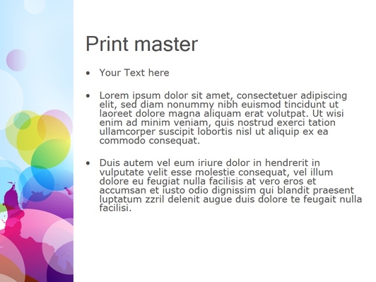 Разноцветные круги с краской - слайд 3