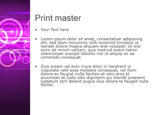 Фиолетовые круги и линии - слайд 3