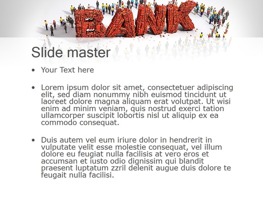 Люди и надпись банк - слайд 2