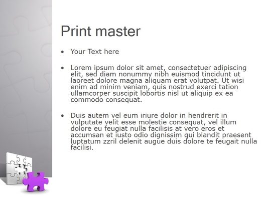 Фиолетовый пазл - слайд 3