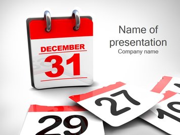 Календарь 31 декабря - Титульный слайд