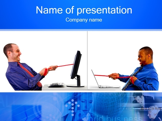 Человек и компьютер - Титульный слайд