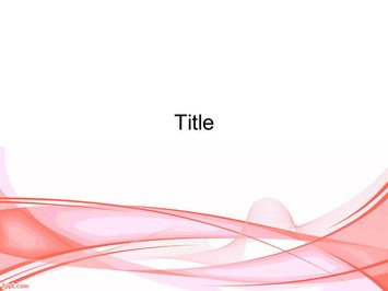 Розовое волны - Титульный слайд