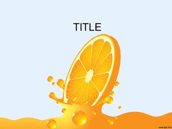 Апельсиновый сок - Титульный слайд