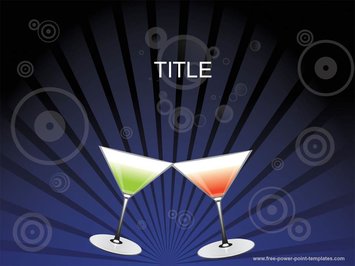Два бокала мартини - Титульный слайд