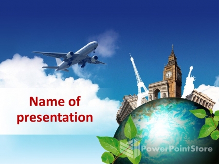 Шаблон презентации PowerPoint Путешествие по Европе